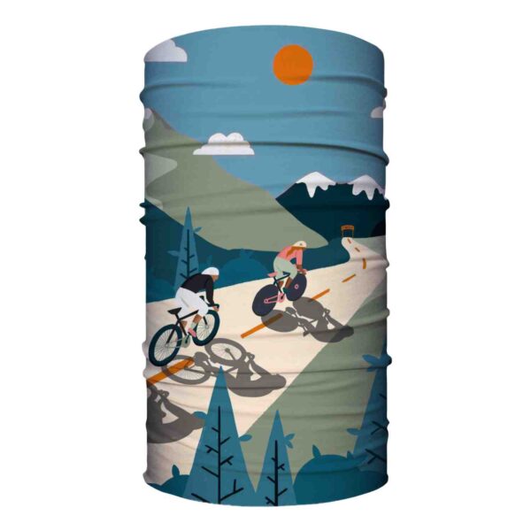 retro cycling image on a snood