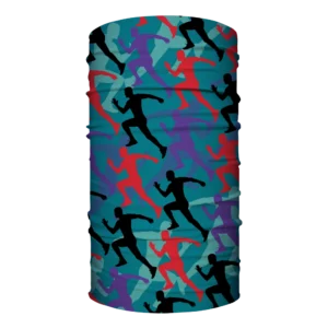 runner teal teal runner camouflage pattern, can be personalised